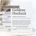 Goldenehochzeit Definition Poster personalisierbar mit Namen Goldenehochzeit Poster Geschenk Poster Goldenehochzeitsgeschenk Definition