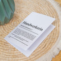 Handwerkerin Definition A6 Karte personalisierbar mit Namen Beruf Handwerkerin Geschenk Geburtstag Grußkarte Klappkarte Umschlag