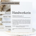 Handwerker Definition Poster personalisierbar mit Namen Beruf Poster Handwerker Geschenk Einzug Geburtstag Geschenk Handwerker Poster Beruf
