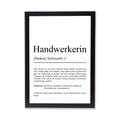 Handwerker Definition Poster personalisierbar mit Namen Beruf Poster Handwerker Geschenk Einzug Geburtstag Geschenk Handwerker Poster Beruf