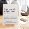 Abschied Kollege Definition A6 Karte personalisierbar mit Namen Beruf Grußkarte Klappkarte mit Umschlag Kartenhalter Kollegin Verabschieden
